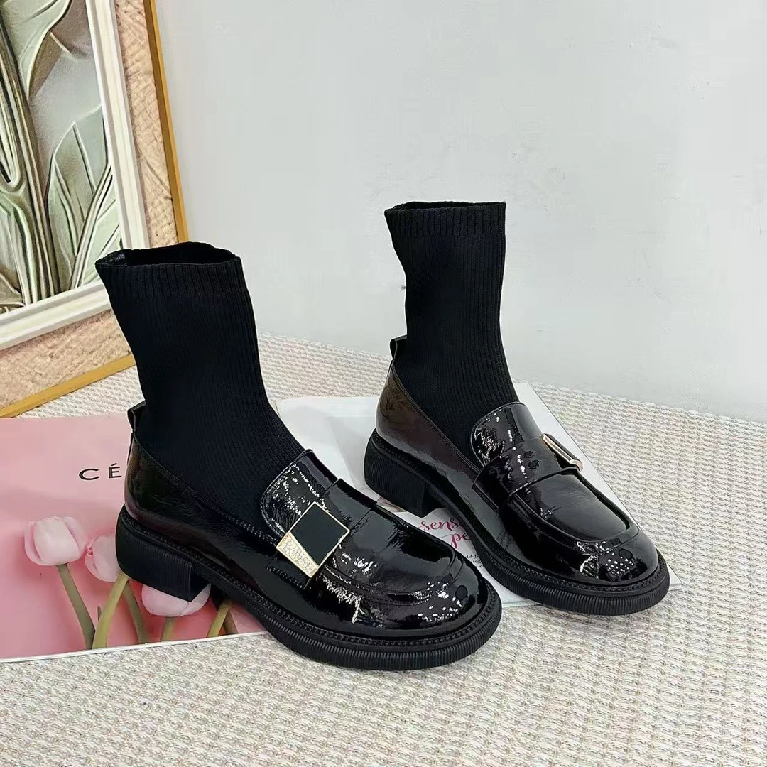 96079  新款时尚舒适英伦风时装短靴（四季款）