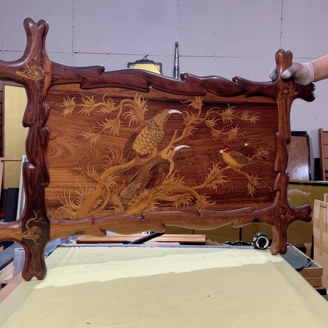 绘画無*屏风框画茶空间设计