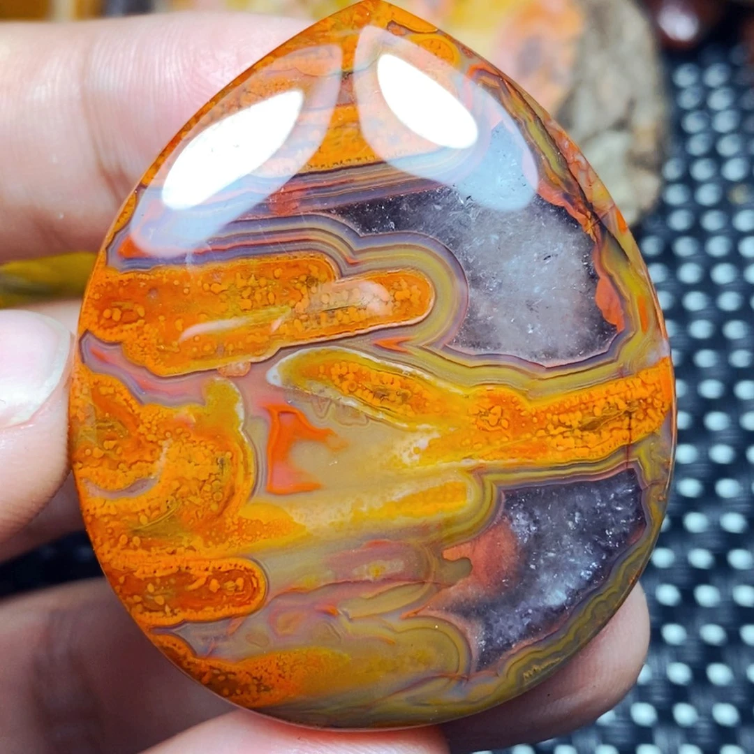 未镶嵌吊坠(不含链)玛瑙/玉髓墨****号