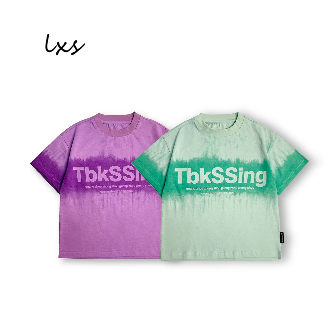 舅舅严选童装夏季男童潮韩版百搭时尚宽松休闲圆领套头短袖C88855