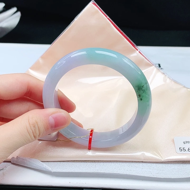 翡翠手镯未镶嵌缅甸天然a货手镯55+