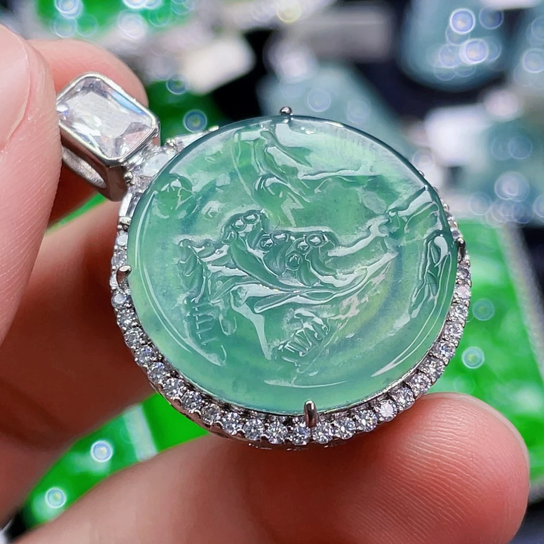 翡翠未镶嵌颈饰6，