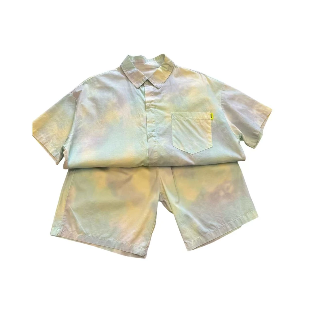 样衣【彩色晕染套装】10187 120-160 2首