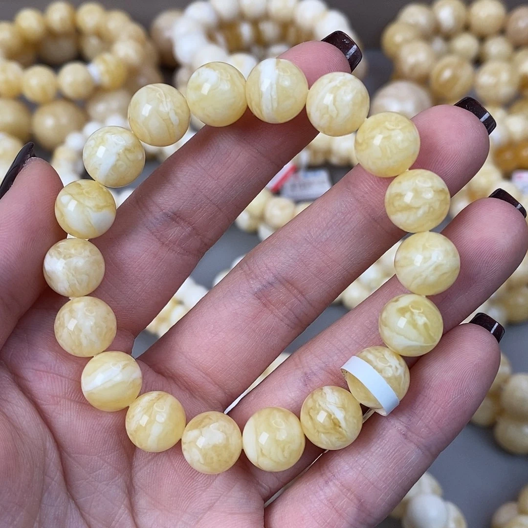 蜜蜡未镶嵌珠宝奇石10mm12.3g