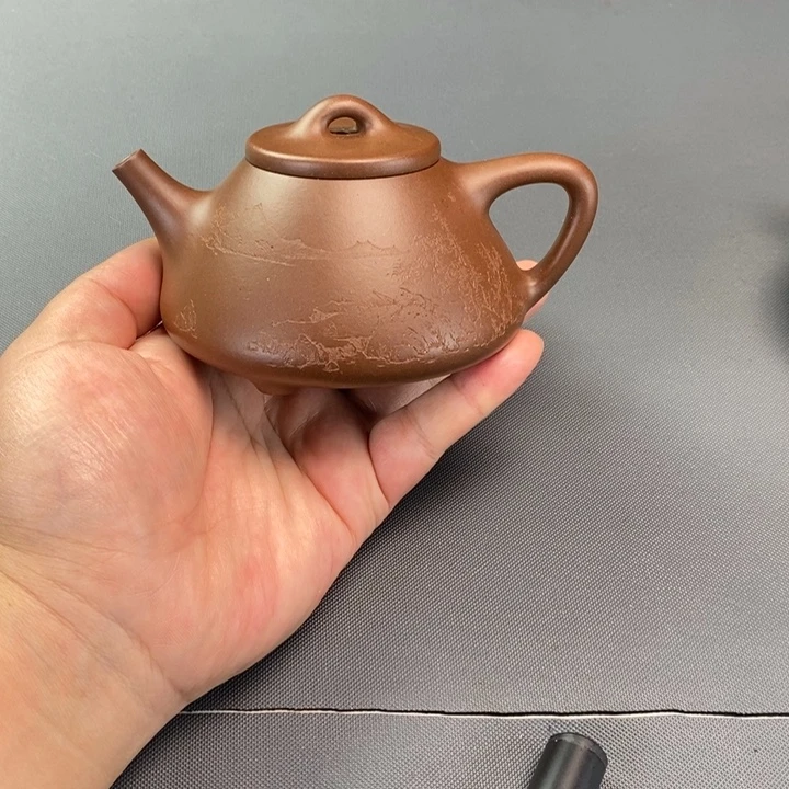 无***想茶壶紫砂全手子冶山水
