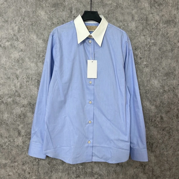 未使用 GUCCI/古驰 古驰蓝色工服衬衫【专属】