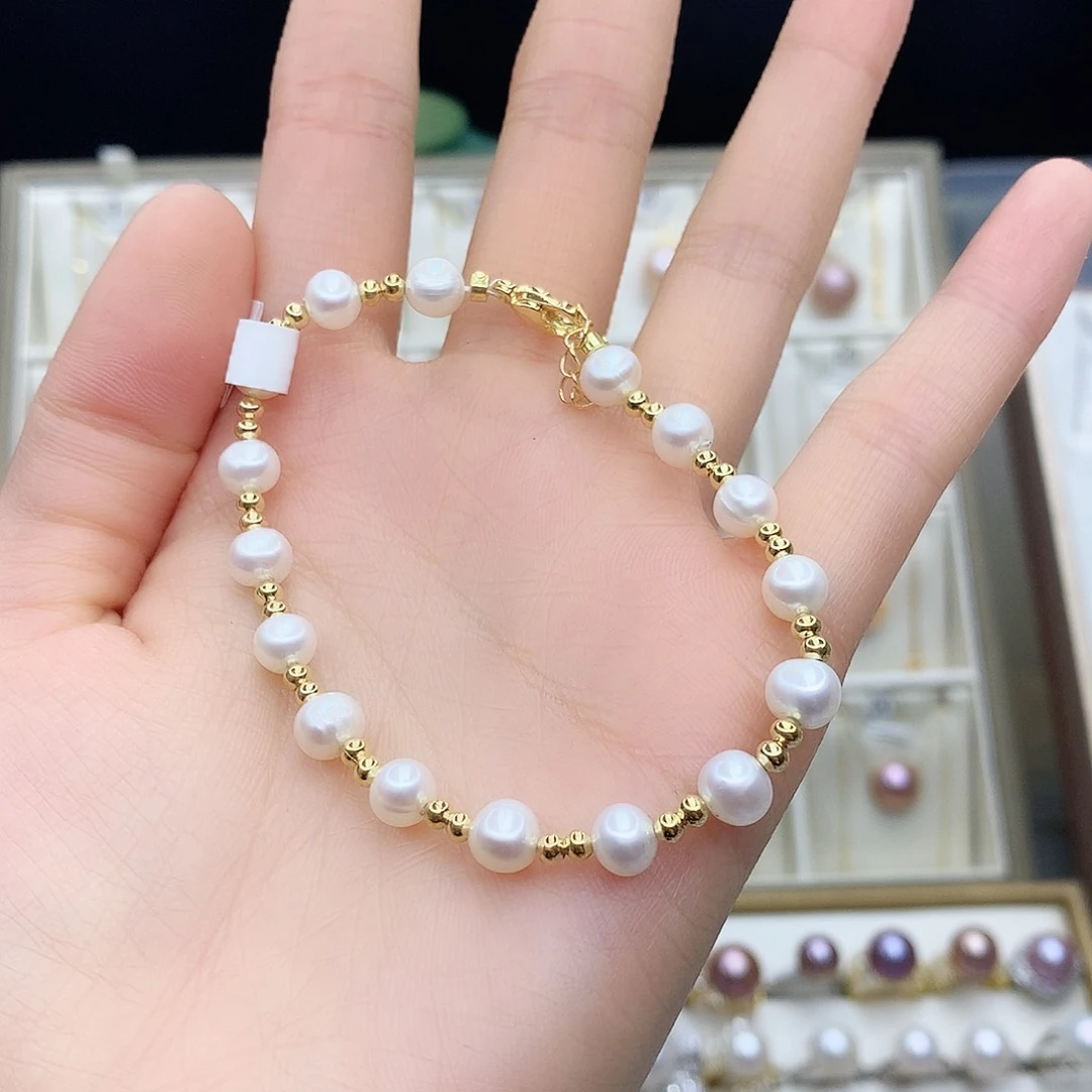 淡水珍珠颈饰合金