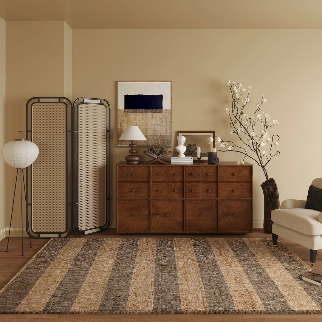 密码日记原木风客厅地毯免洗简约茶几垫地毯防滑大面积地毯床边毯