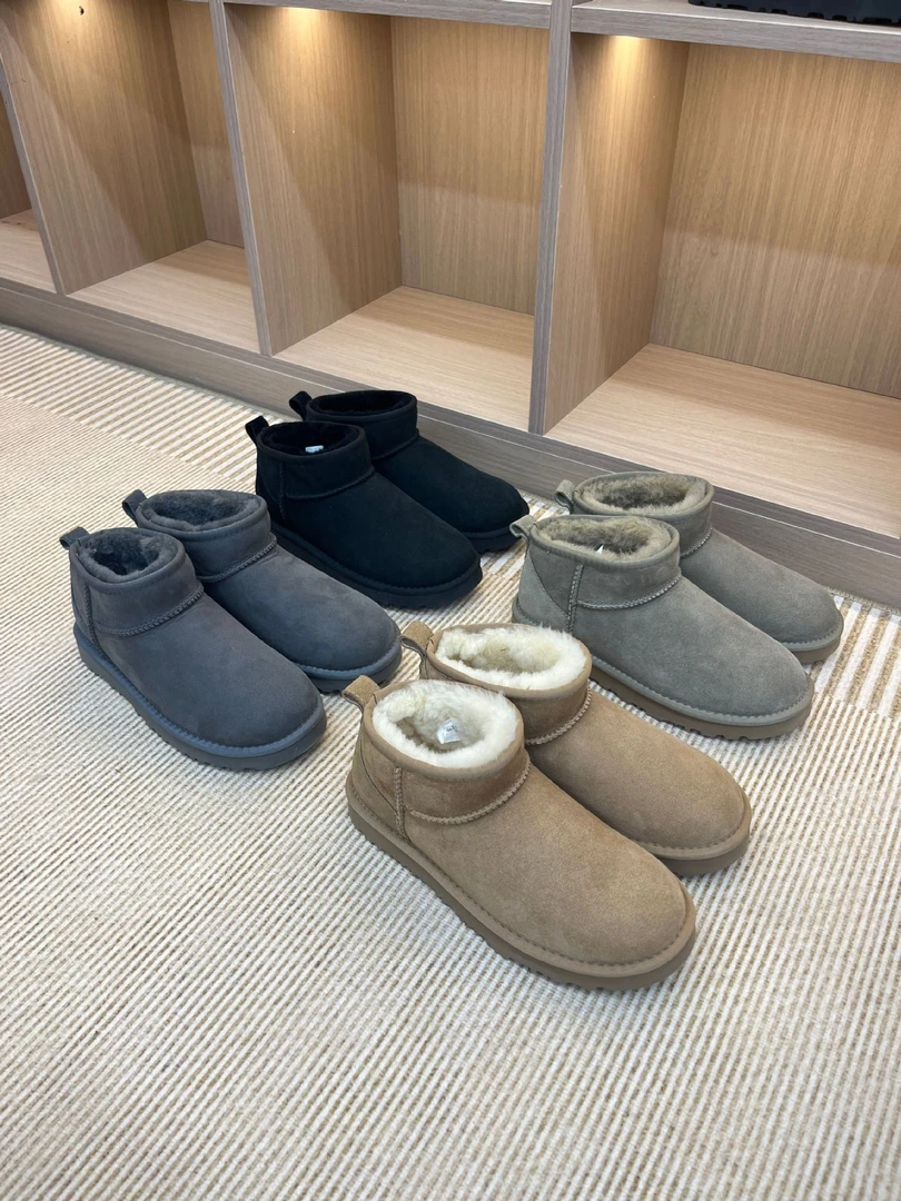 【MINI平底】河南桑坡冬季少女风保暖短筒时尚雪地靴加厚雪地靴