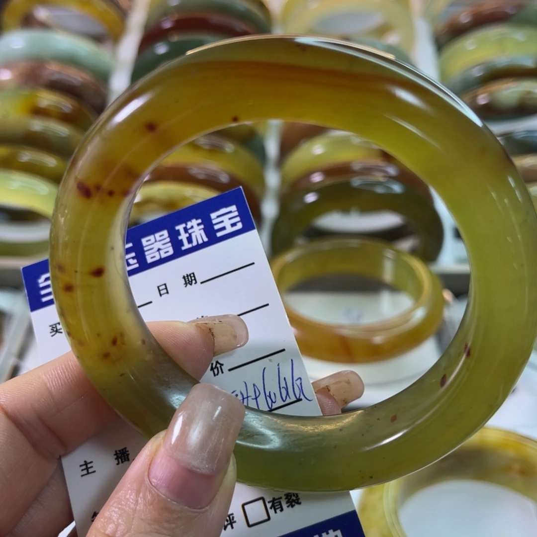 未镶嵌蛇纹石玉手镯