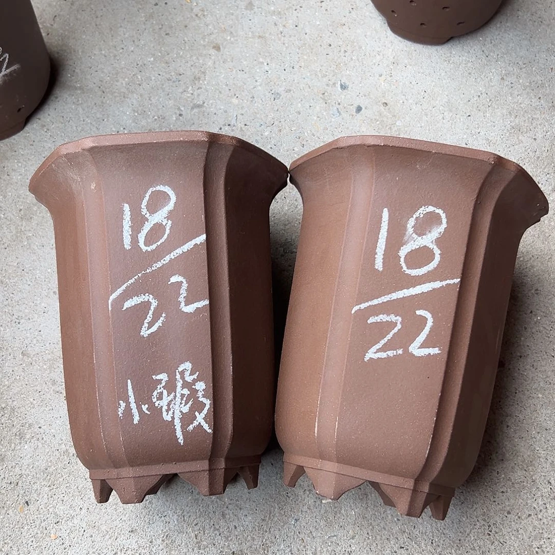 紫砂花盆宜兴紫砂花盆源头2只