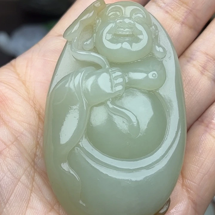 和田玉未镶嵌颈饰韩**将