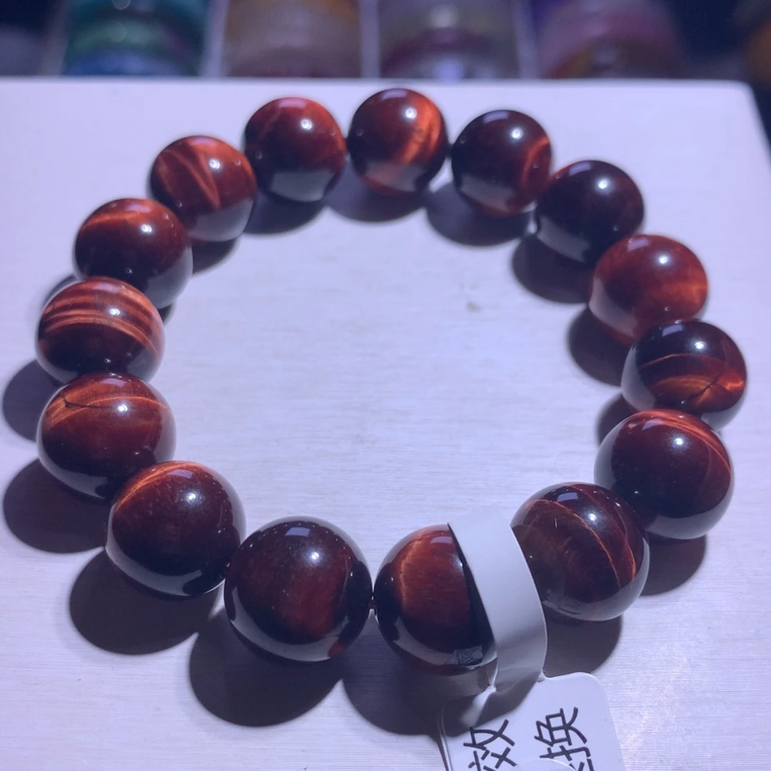 银S925镶嵌手串水晶虎眼14.5m