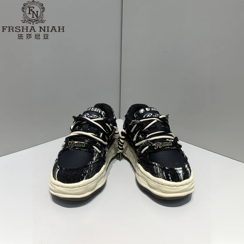 法莎尼亚隐形增高7cm厚底溶解鞋子男款秋冬穿搭男士厚底圆头板鞋