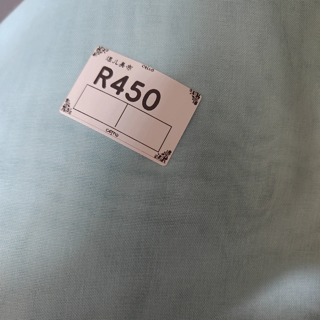 450时家提夫尼蓝单层纱布布料