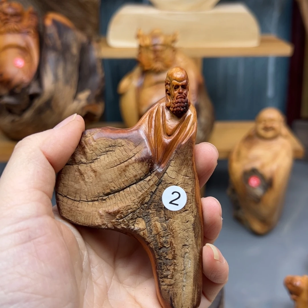 黑***哮木崖柏木摆件手把件，