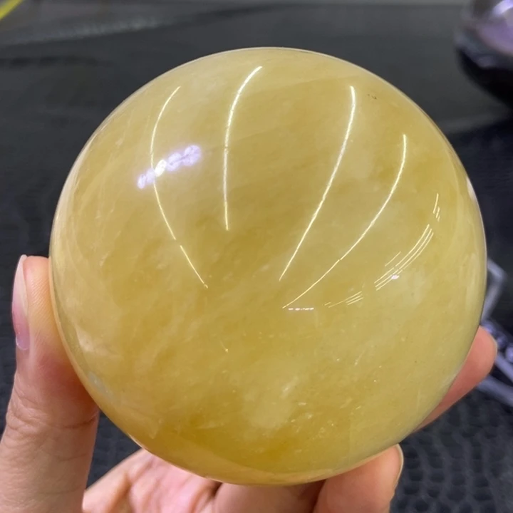 水晶珠宝半成品未镶嵌冰洲黄球