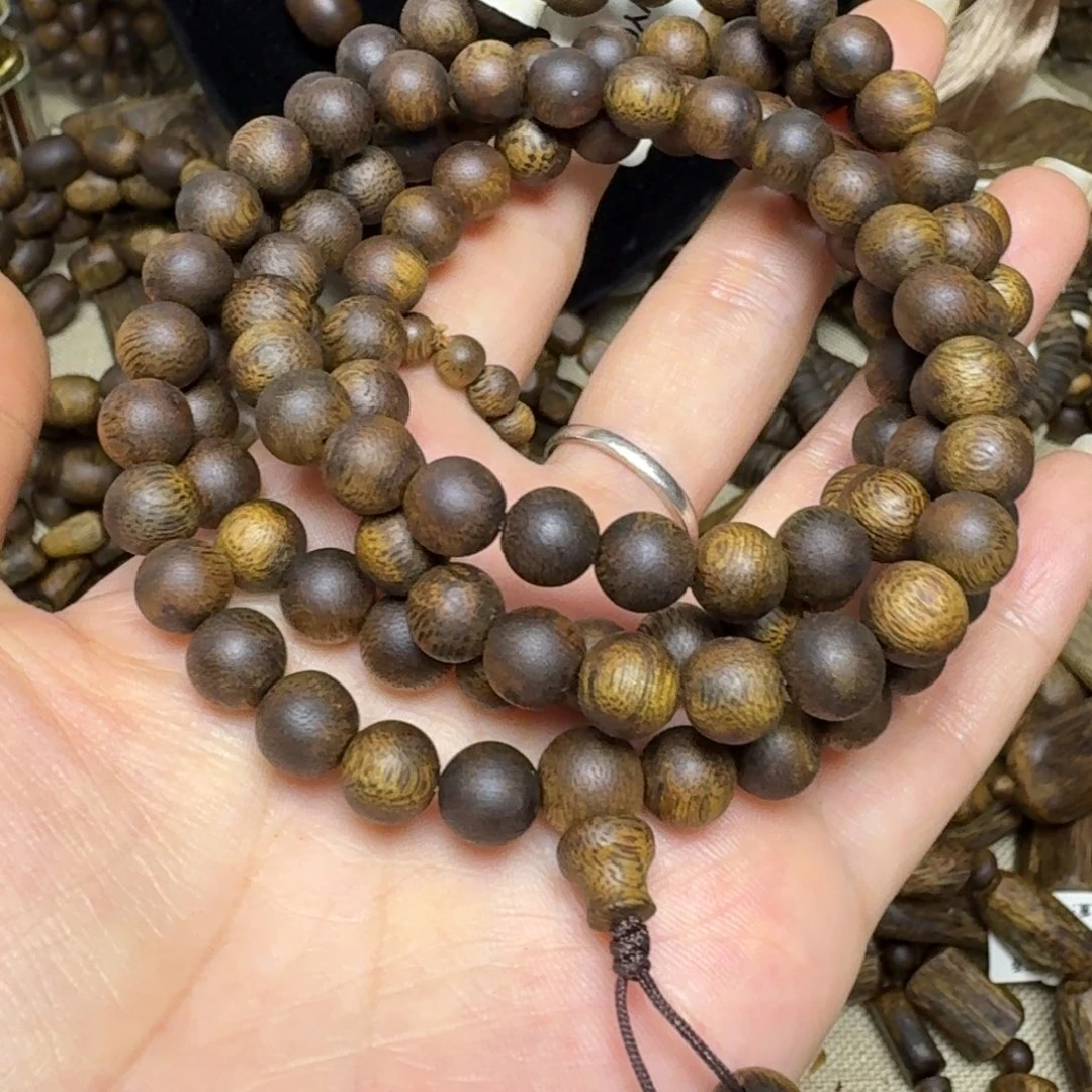 手串沉香一代苗透顶绿卡8-30克多样性发货一条