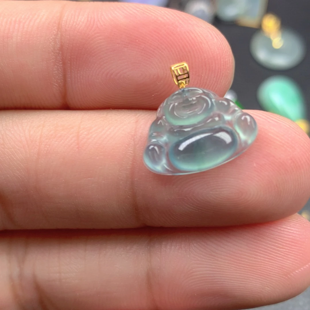 【闪购商品】颈饰18K金镶嵌翡翠翡翠