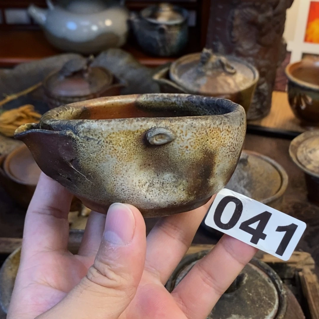 备前烧柴烧茶具金井春山