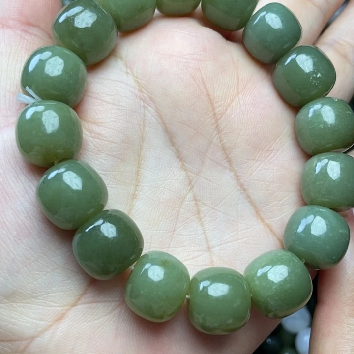 和田玉未镶嵌手链卡14