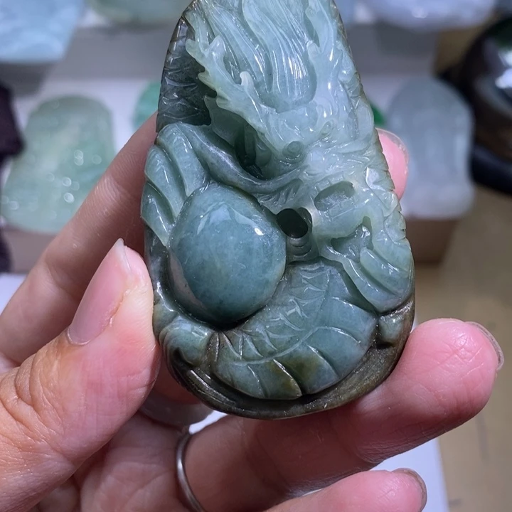 【闪购商品】颈饰未镶嵌翡翠龙牌