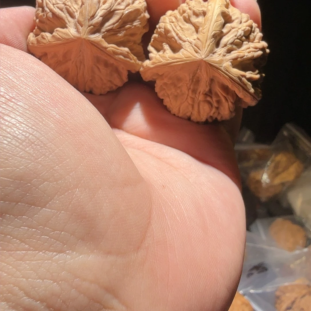 文玩核桃把件细*御龙三棱