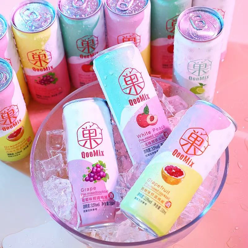 罐装低度微醺果味鸡尾酒6罐鸡尾酒微醺330ml易拉罐果味听风的蚕