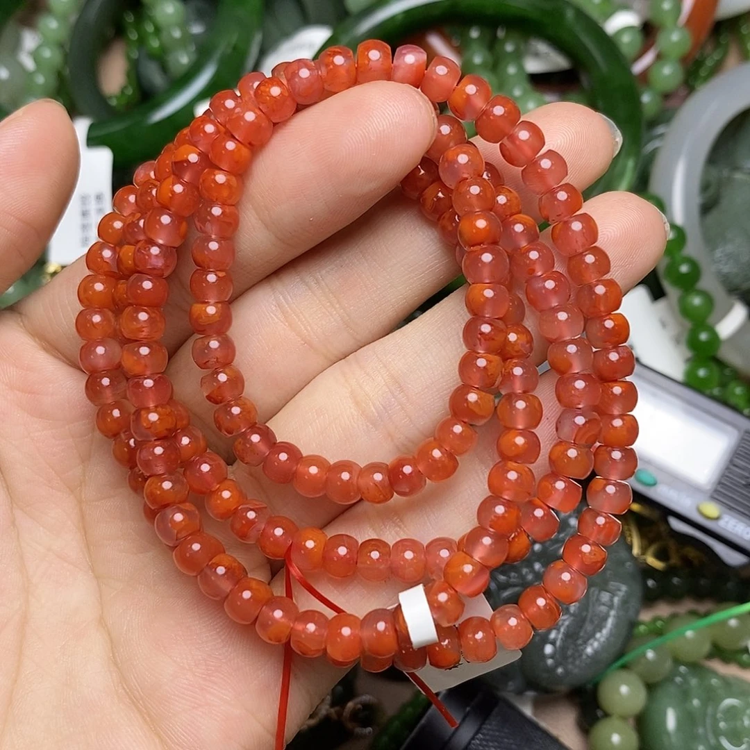 南红玛瑙未镶嵌颈饰