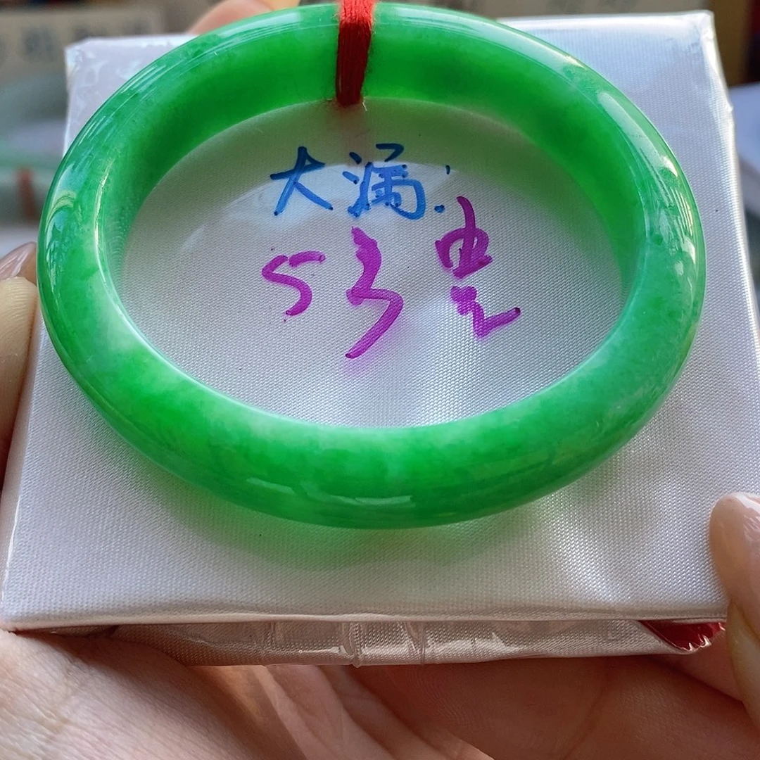 翡翠未镶嵌手镯7号