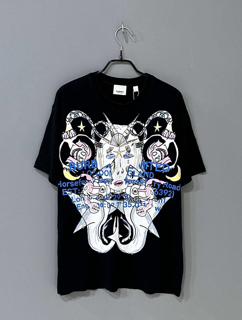 99新 BURBERRY/博柏利 蒙太奇印花短袖/S码/04082
