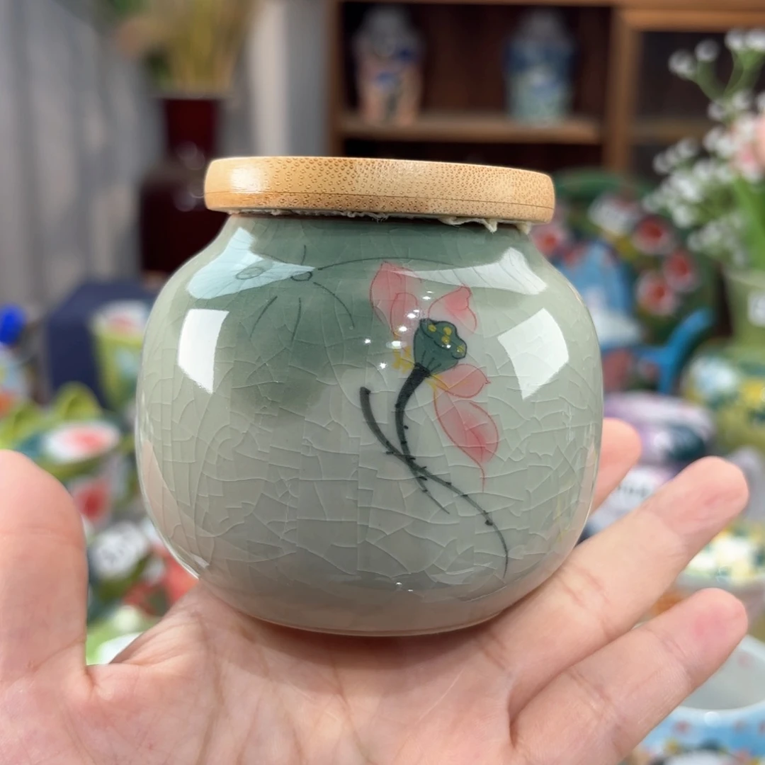 景德镇手绘高温釉下彩陶瓷茶具