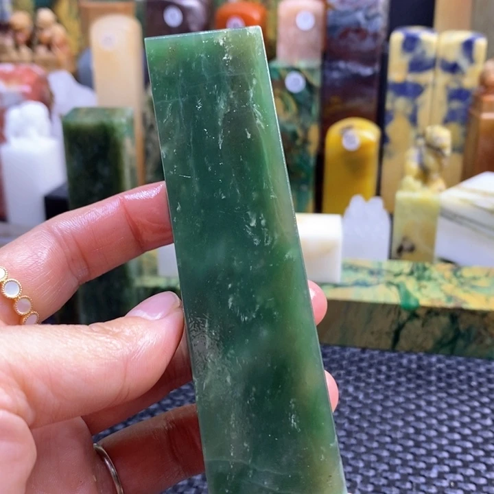 南美石岁**寒青田石印章石