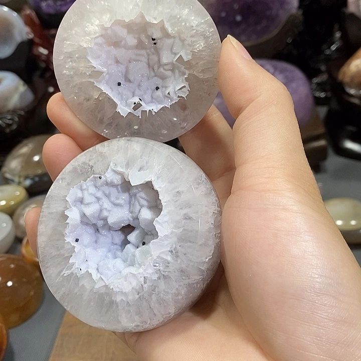 未镶嵌紫晶摆件聚宝盆