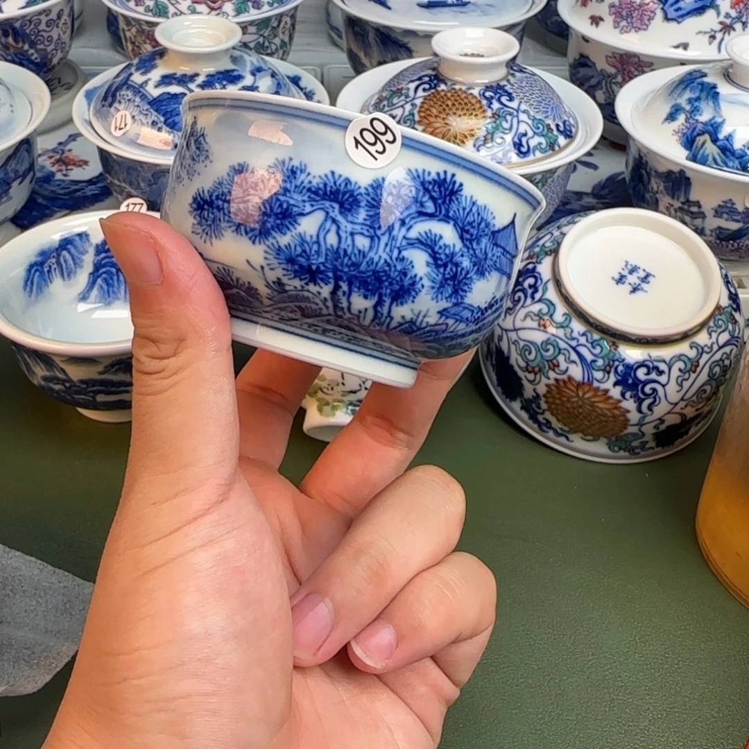 彦祖纯手工手绘茶具199