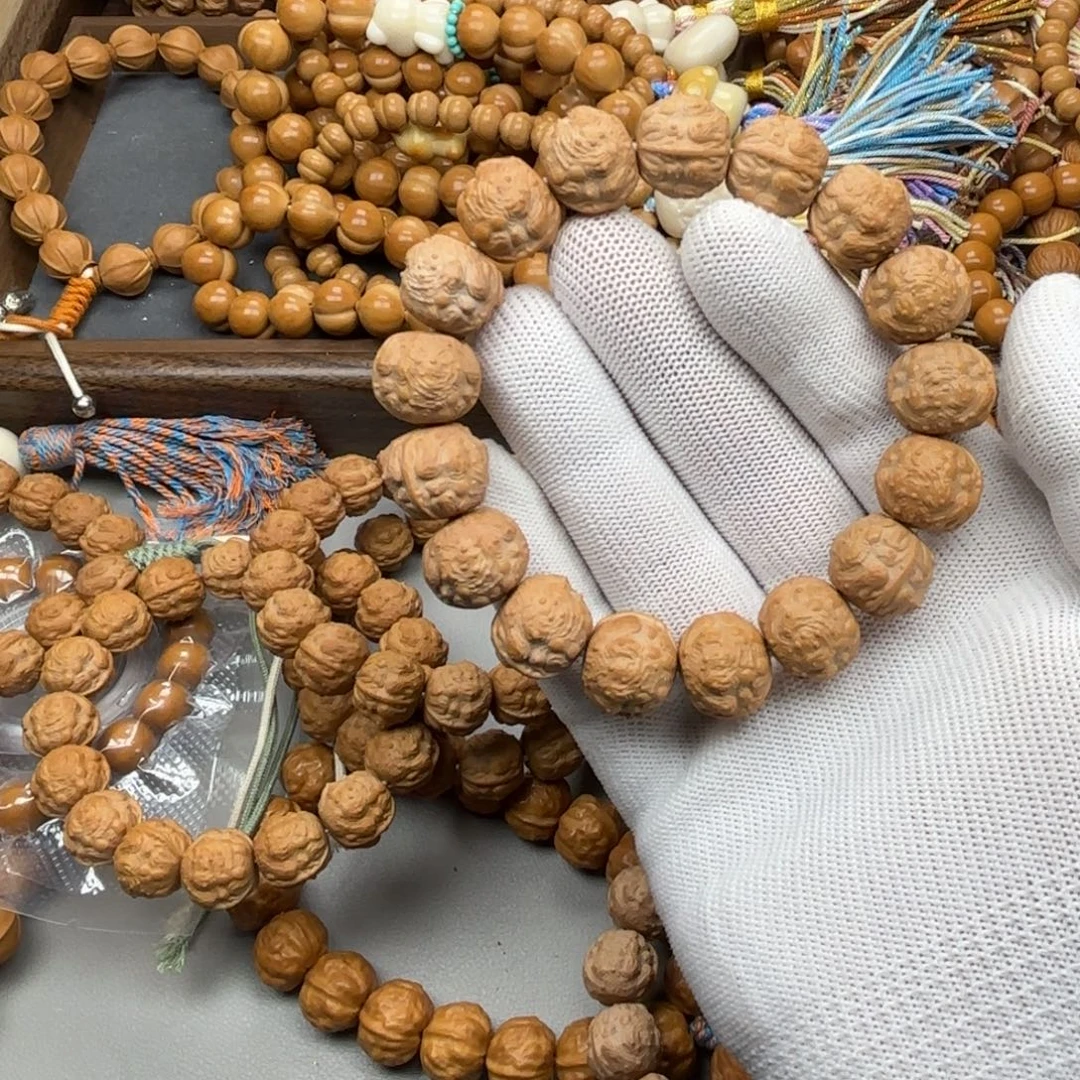 你***。猴头核桃手串麒麟蟾王15.9