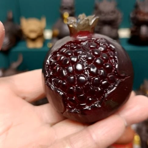 茶宠变色石榴茶宠摆件