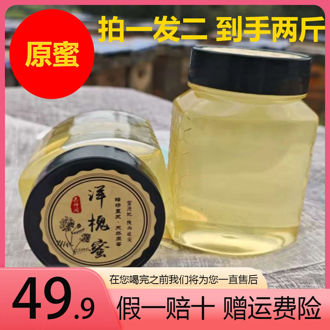 【小梅专属】洋槐蜜蜂蜜原蜜自然正品包邮直发蜂蜜拍一发二到手两斤