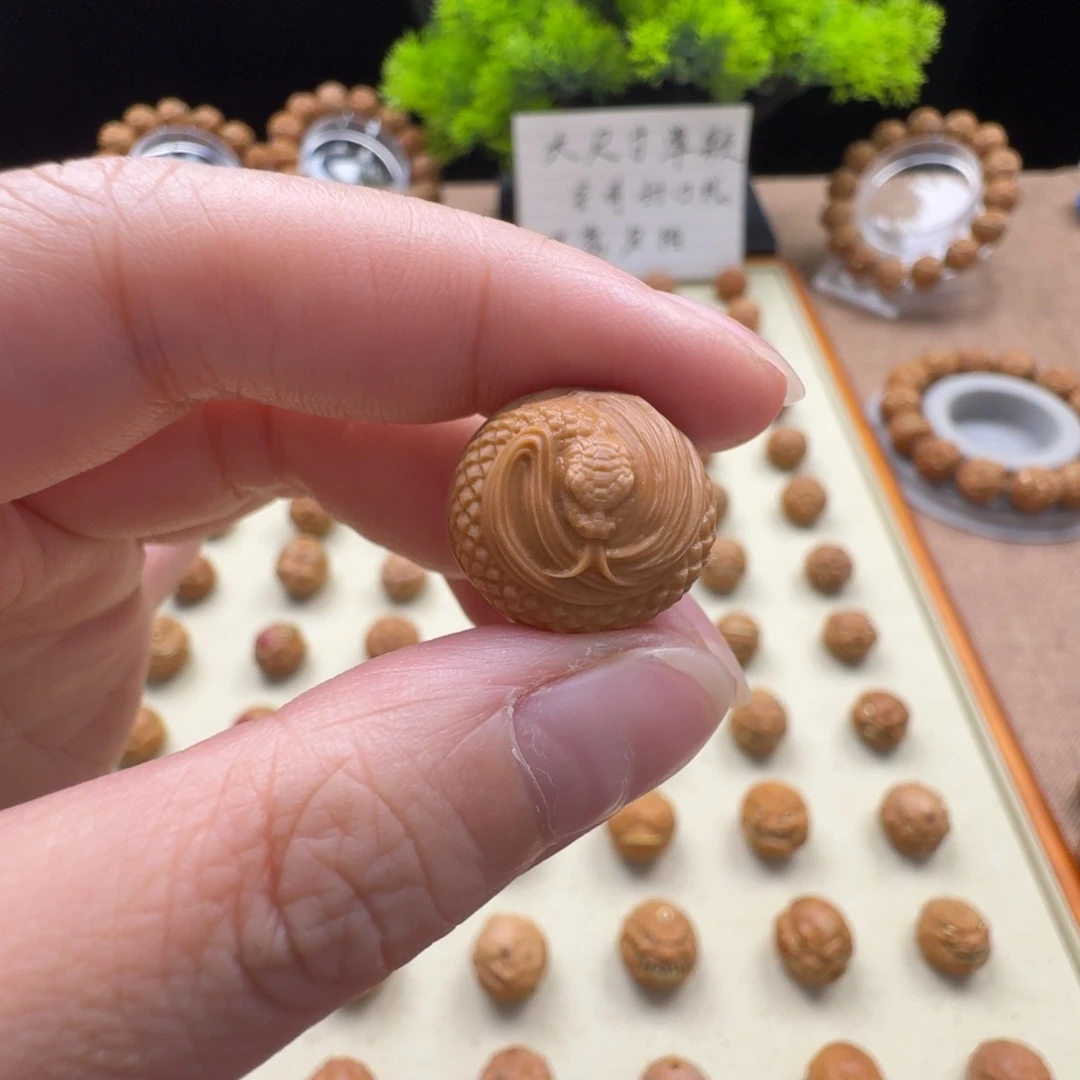 猴头核桃把件坦***猫腰缠万贯素款