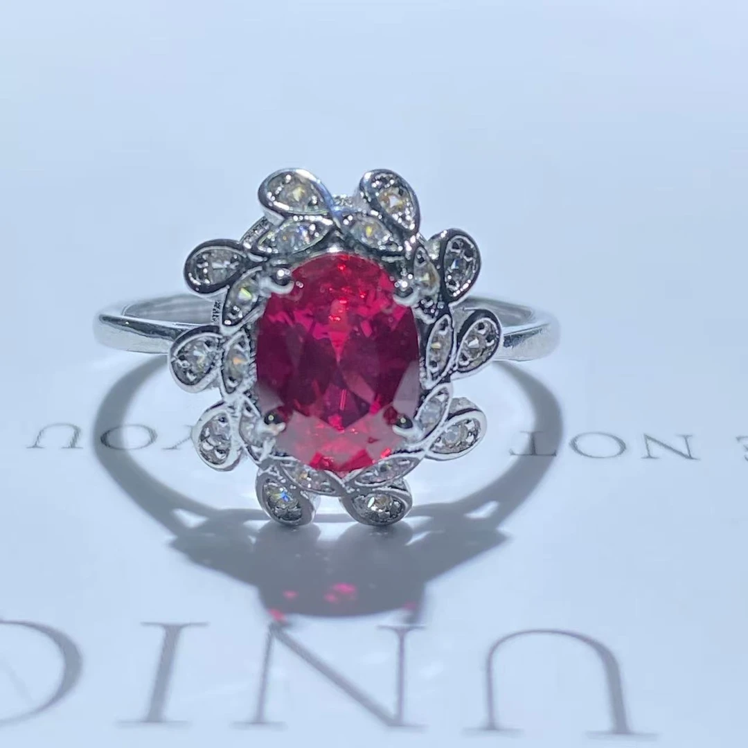 意大利-典藏轻奢-红宝石-高精切宝石戒指H-811