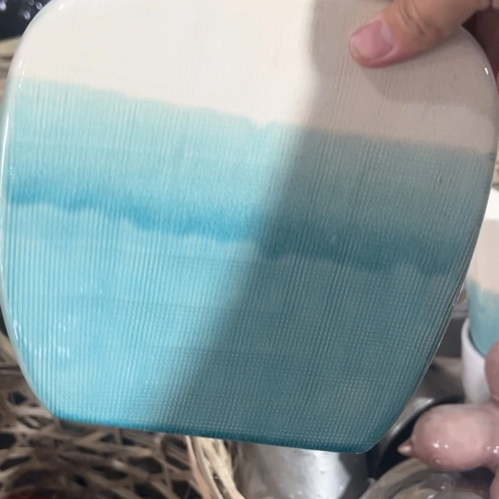 陶瓷花瓶摆件外贸出口微瑕捡漏高20口10公分