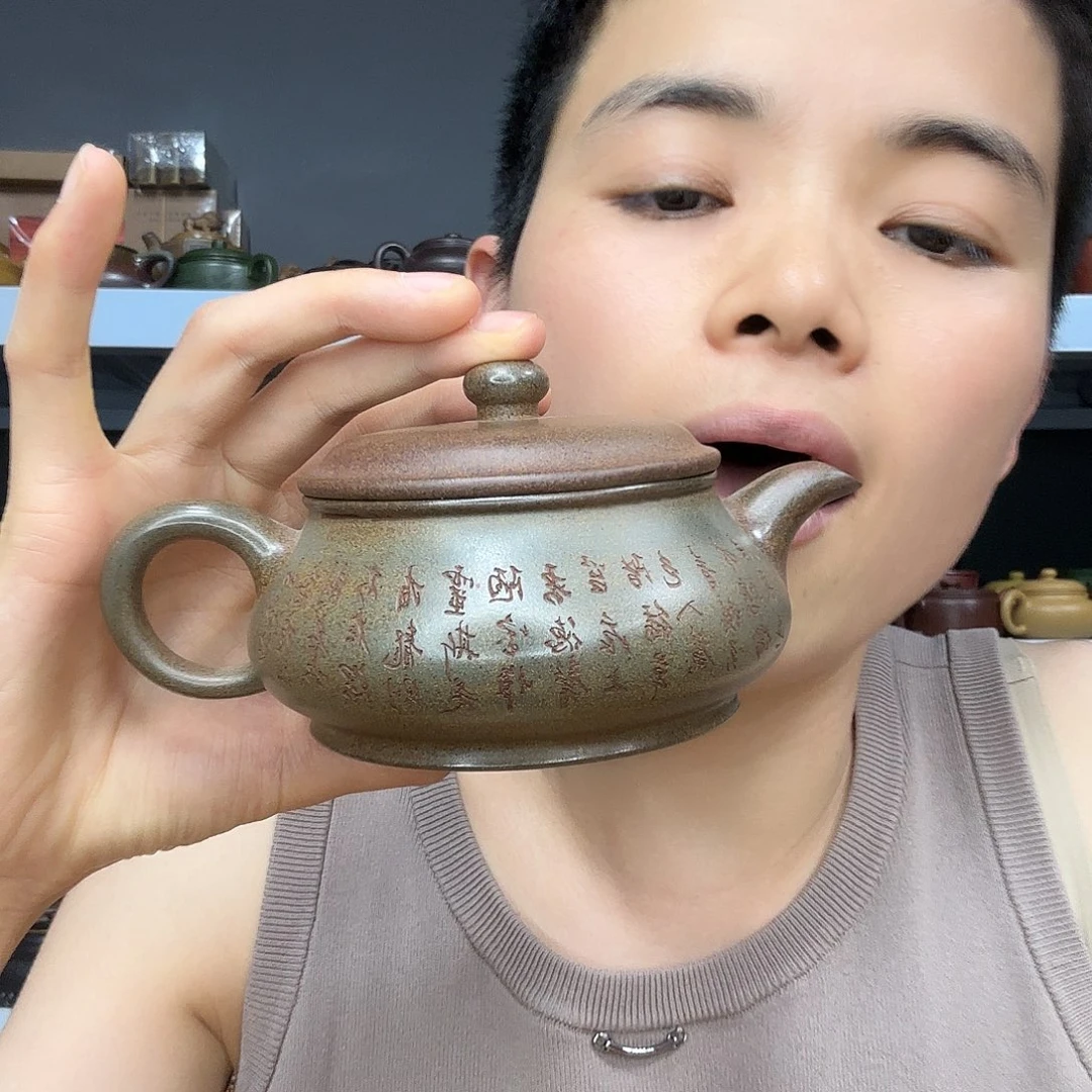 茶壶紫砂民间手艺人全手工制作