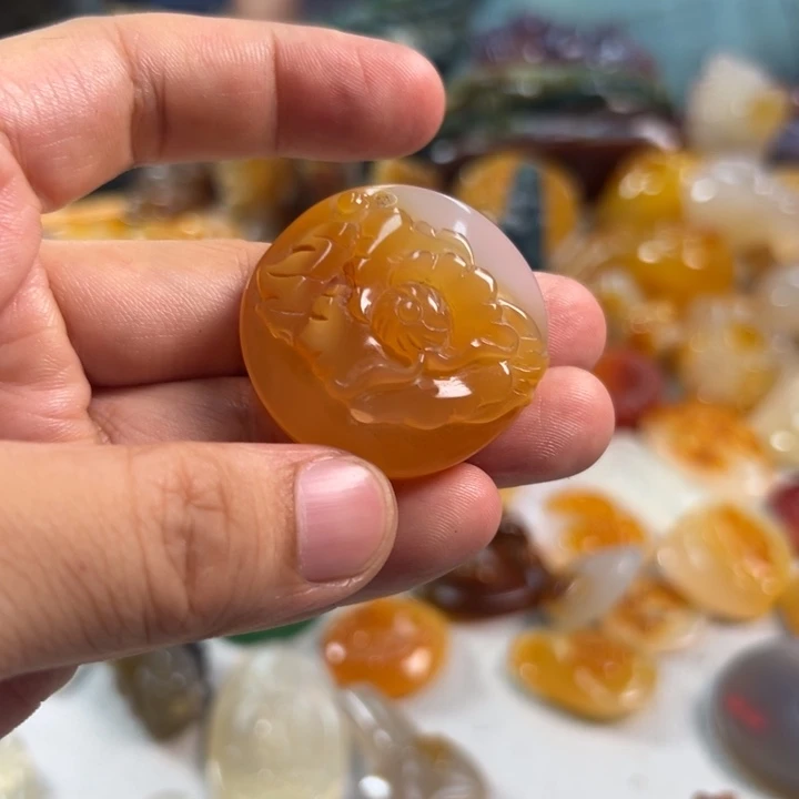 玛瑙/玉髓吊坠(不含链)未镶嵌