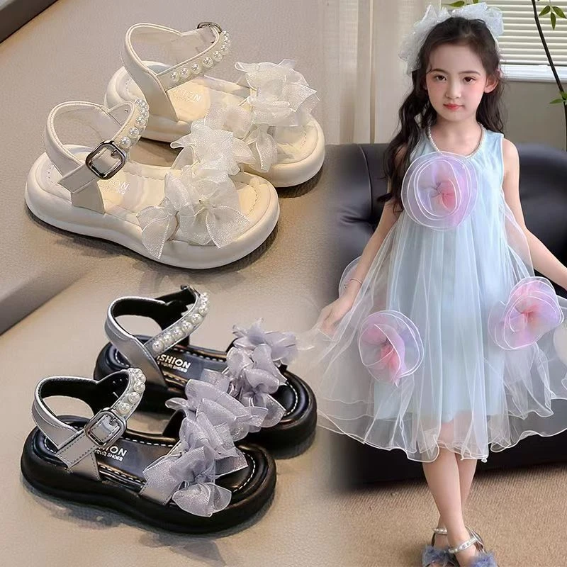 女时装凉鞋镂空公主夏季凉鞋时尚软底沙滩鞋宝宝