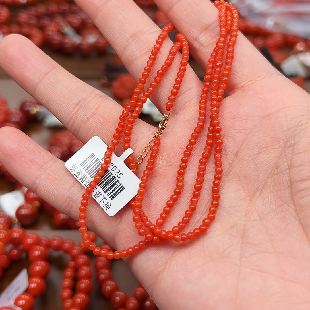 南红玛瑙未镶嵌手链