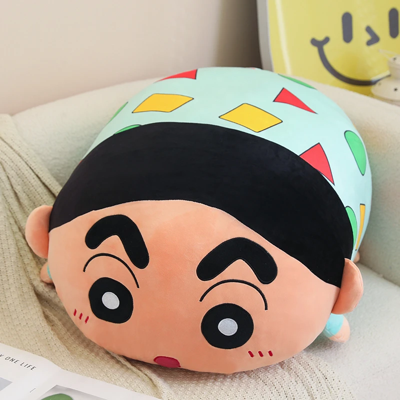 超可爱小新公仔玩偶团团抱枕背枕靠枕睡觉娃娃毛绒动漫抱枕手工