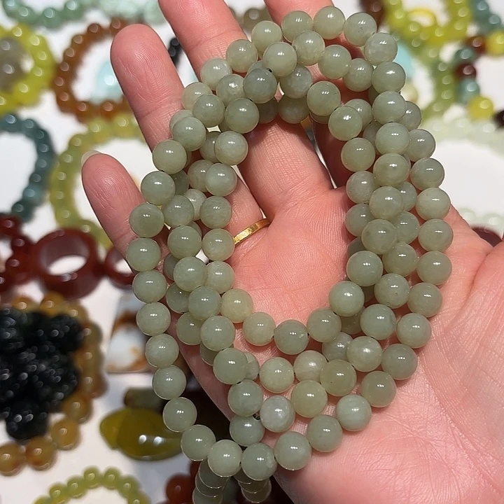 蛇纹石玉未镶嵌手串