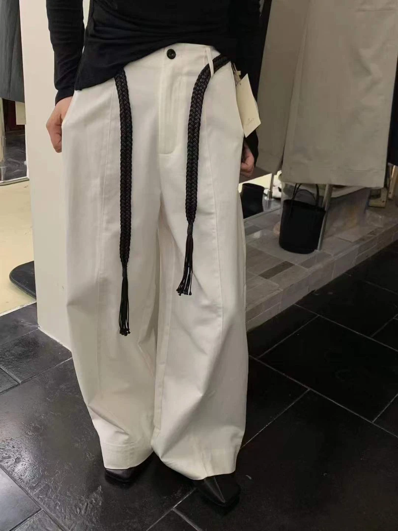 早秋高腰气质百搭编织腰带设计感小众弯刀拒