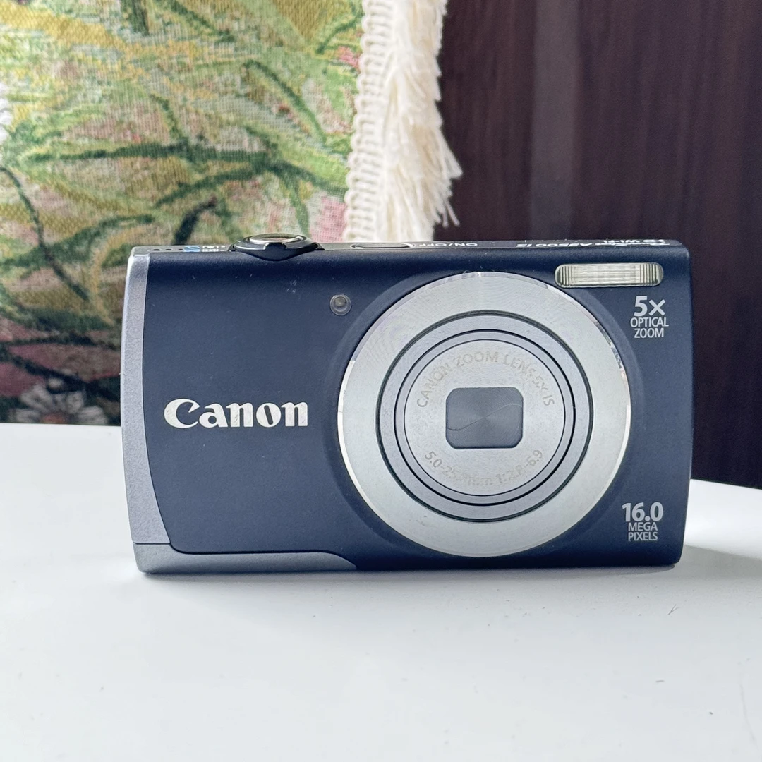 95新 Canon/佳能 A3500黑色1600w像素5x光学变焦ccd数码相机