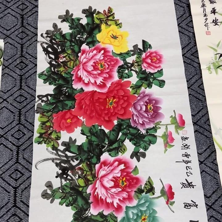 枕书斋画廊的直播间